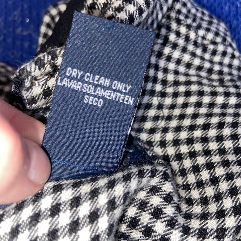 Vintage JG Hook Dress Womens Sz Large Pet Plaid Gingham Cottagecore Retro B&W - Picture 15 of 16